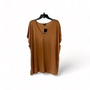 New TORRID Soft Tee Top V-Neck Dolman Sleeves Size 3X in color Biscuit
